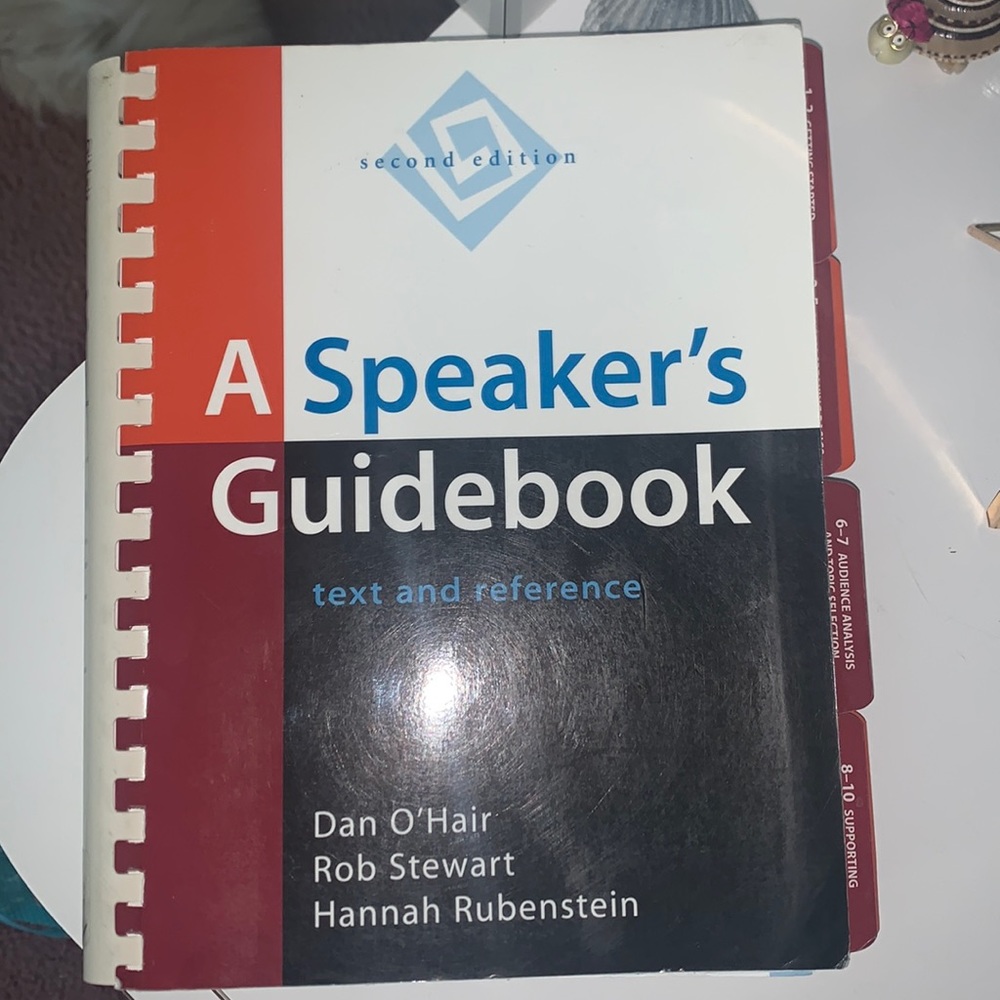 A speakers guidebook by dan o’hair & rob stewart